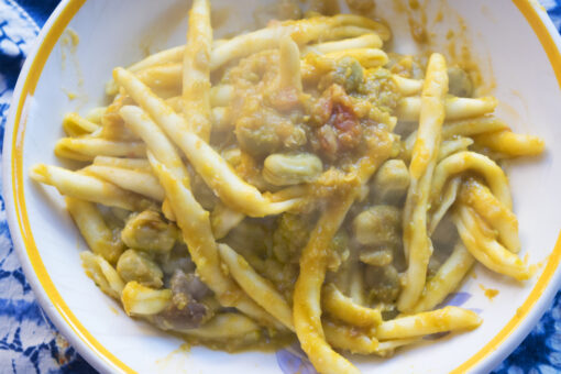 Pasta con crema di fave