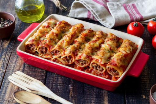 Cannelloni farciti con carne arrosto e cervello di vitello