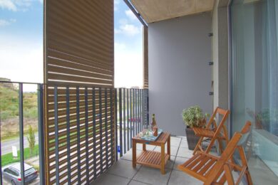 Privacy in terrazzo con i separatori