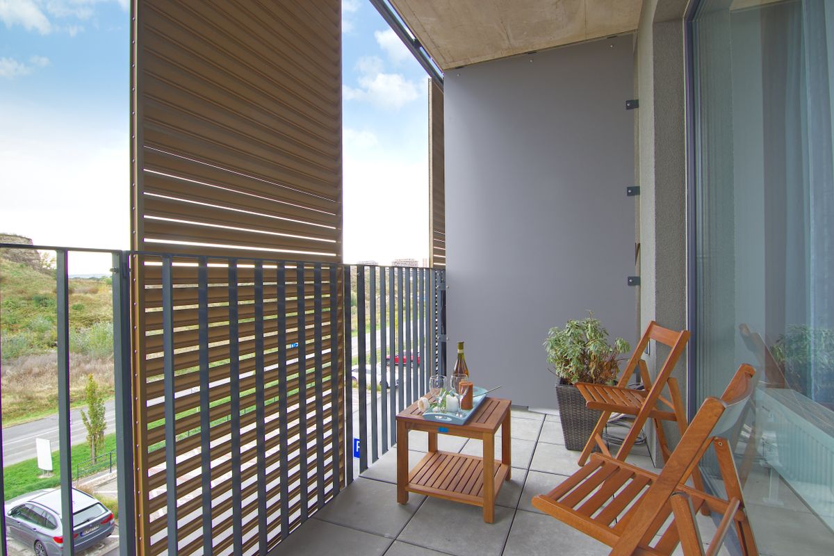 Privacy in terrazzo con i separatori