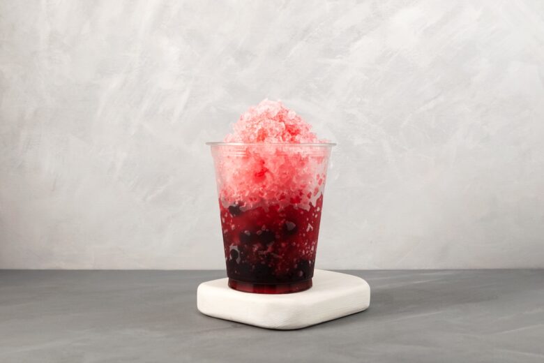 Red,Slushie,-,Drink,With,Natural,Juice.,Sweet,Berries,Shaved