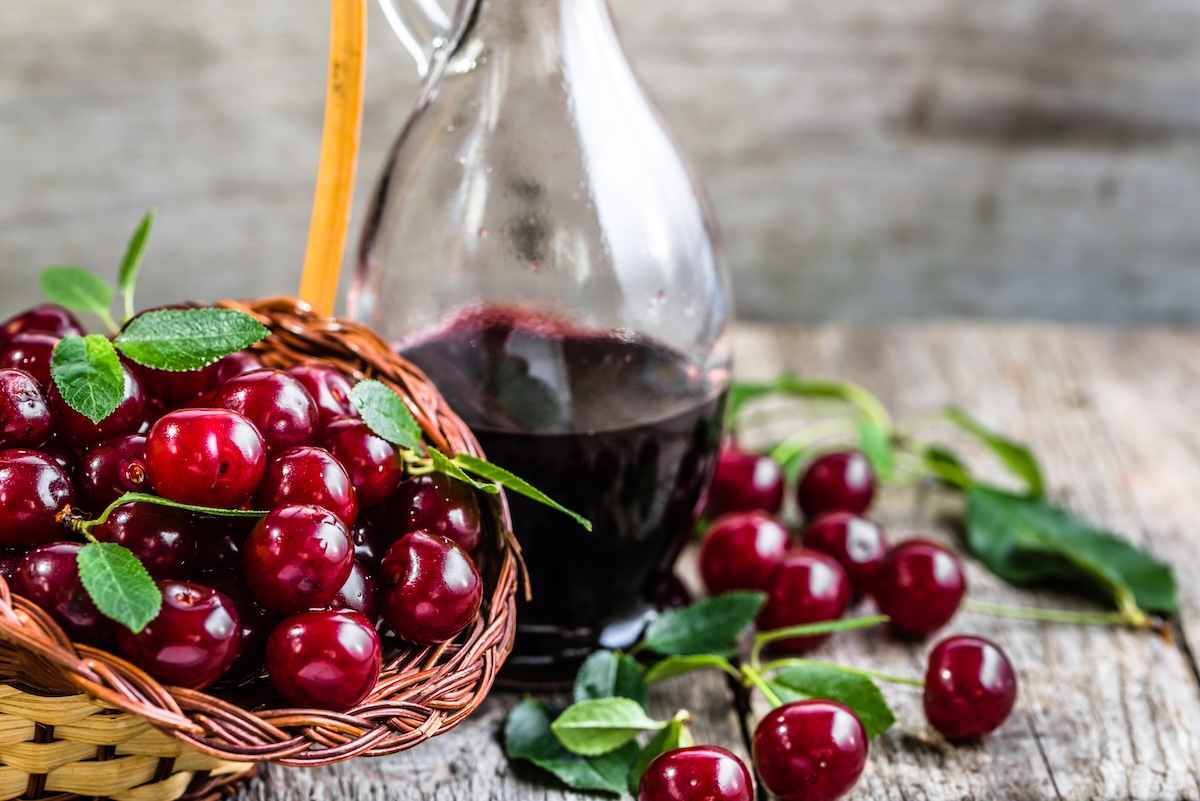 Sweet,Alcohol,Tincture,Made,From,Cherry,Fruits,,Liquor,In,A Sweet,Alcohol,Tincture,Made,From,Cherry,Fruits,,Liquor,In,A