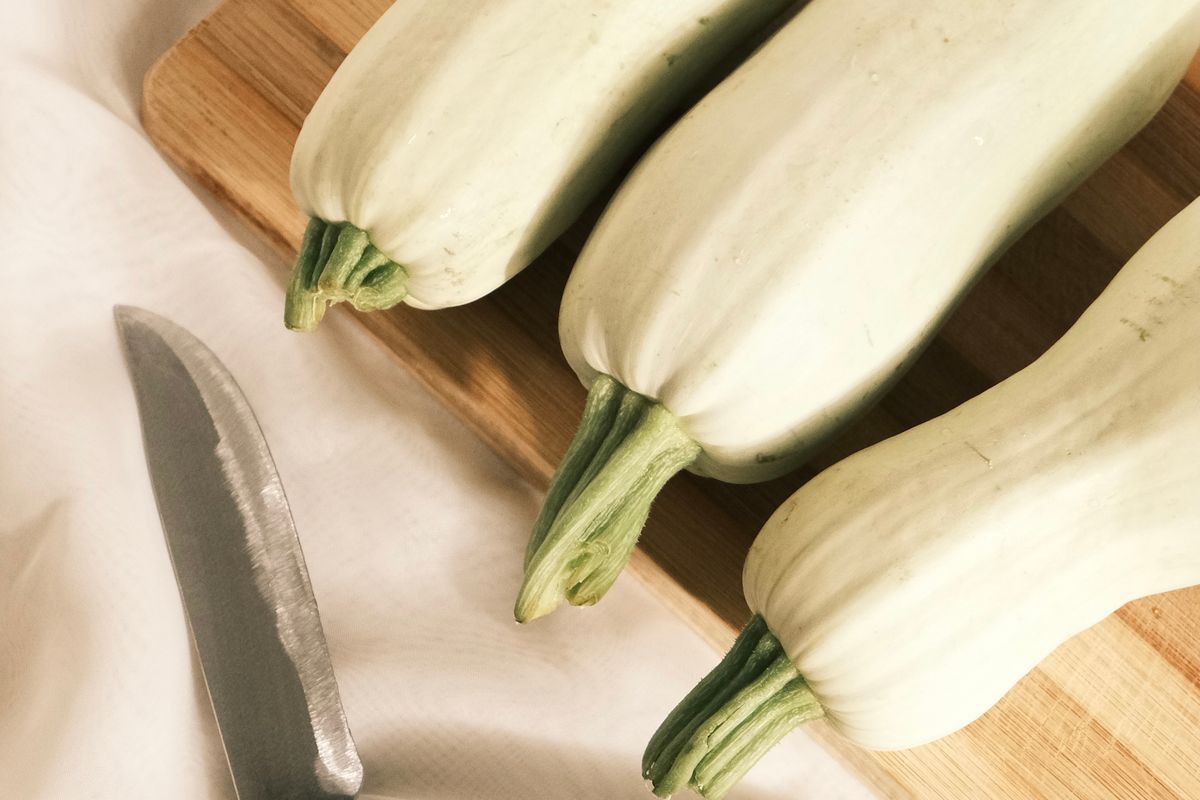Zucca bianca farcita