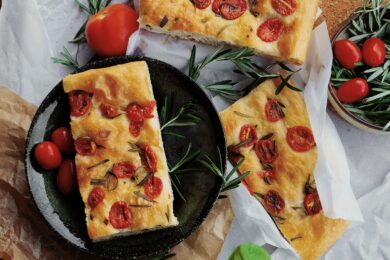 Focaccia barese con farina integrale
