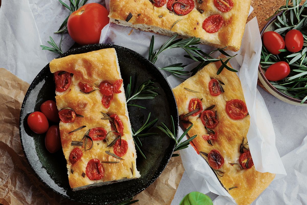 Focaccia barese con farina integrale