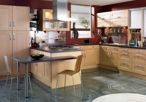 Pareti cucina color porpora