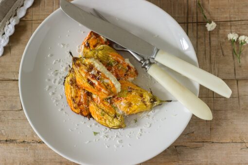 Fiori di zucca con ricotta in pastella ricetta video