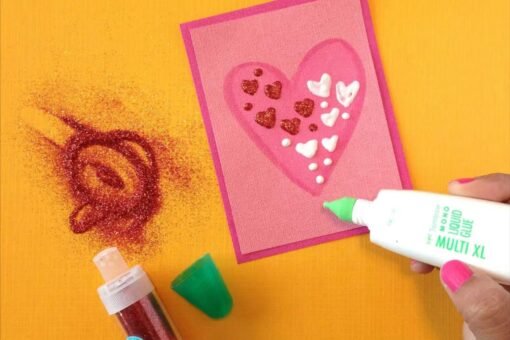 Creare un biglietto glitterato
