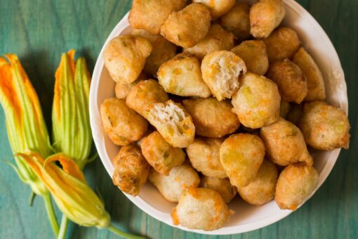 Frittelle di fiori di zucchine