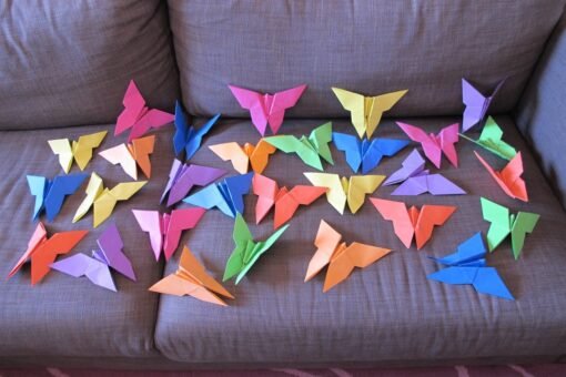Farfalle di carta fai da te
