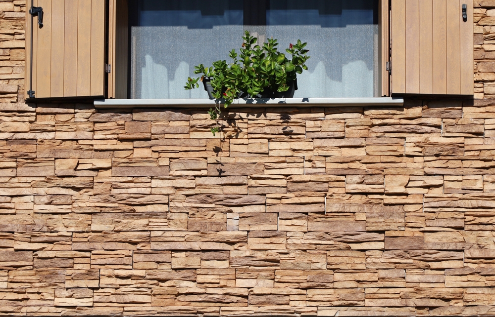 External,Wall,Covering,Made,Of,Striped,Stacked,Slabs,Of,Natural External,Wall,Covering,Made,Of,Striped,Stacked,Slabs,Of,Natural