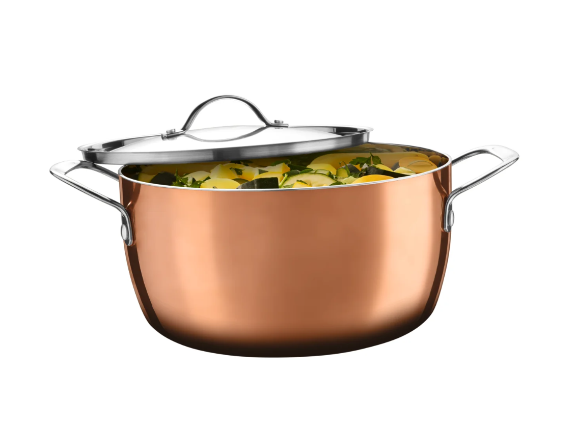 Pentola con rivestimento in rame e coperchio Silvercrest di Lidl