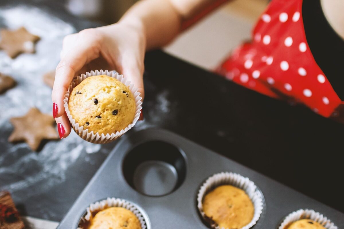Muffin di Halloween con zucca e cioccolato