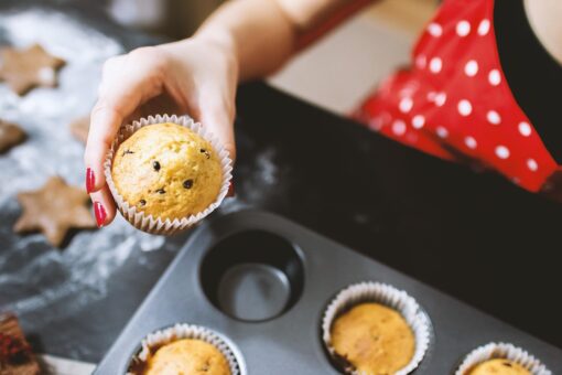 Muffin di Halloween con zucca e cioccolato