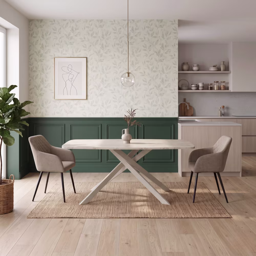 tavolo-in-ceramica-effetto-travertino-con-gambe-a-x-beige-180-cm tavolo-in-ceramica-effetto-travertino-con-gambe-a-x-beige-180-cm