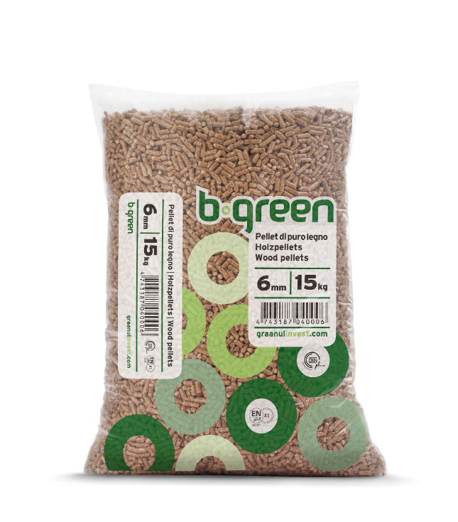 Sacco pellet 15 kg BGreen Sacco pellet 15 kg BGreen