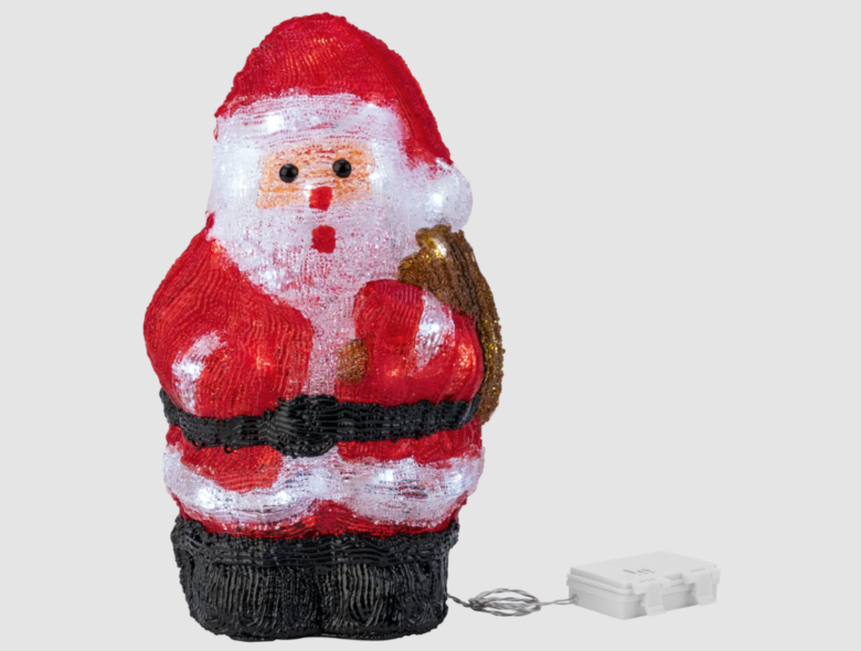 Babbo Natale luminoso da esterno di Lidl